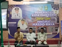 Pemkot Parepare Gelar Ngopi Berjamaah di Masjid Raya