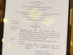 Presiden Jokowi Widodo Angkat Jufri Rahman Jabat Sekprov Sulawesi Selatan