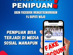 Beredar Penipuan Melalui Akun Whatsapp Palsu Pj Bupati Wajo