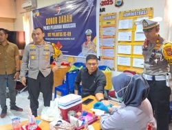 Bakti Kesehatan, Polres Pelabuhan Makassar Gelar Donor Darah Rutin