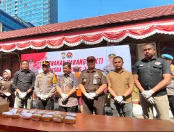 Polres Pelabuhan Makassar Musnahkan Sabu Senilai 6,7 Miliyar