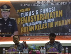 Ini Harapan Kadiv PAS Kemenkumham Sulsel Saat Kunjungi Rutan Klas IIB Pinrang