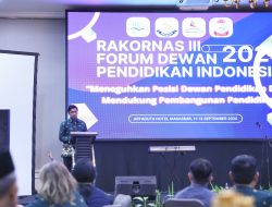 Pj Sekda Kota Makassar Buka Resmi Rakornas III Forum Dewan Pendidikan Indonesia