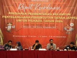 Hadiri Rakor Persiapan Pembentukan KPPS Pilkada 2024, Ini Penyampaian Bawaslu Bone 