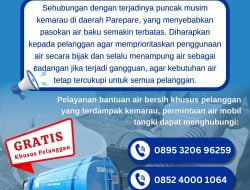 Respons Musim Kemarau Ekstrem, PAM Tirta Karajae Sediakan Layanan Distribusi Air Gratis