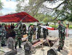 Apel Persada dan Tembakan Salvo Iringi Pemakaman Alm Ketua LVRI Selayar, Kapten Purn Abdul Fattah