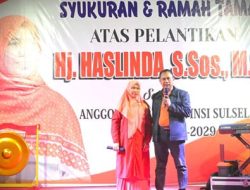 Usai Dilantik Kembali jadi Legislator Sulsel, Hj Haslinda Gelar Syukuran Bersama Keluarga Besar dan Timses