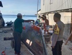 Sukseskan Pemilukada 2024, Bhabinkamtibmas Pulau Barrang Lompo Tingkatkan Patroli Dialogis