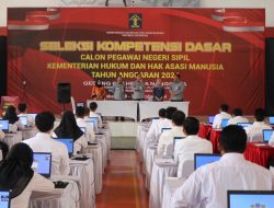 Sekjen Kemenkumham Ajak Peserta SKD CPNS untuk Memberikan Usaha Terbaik