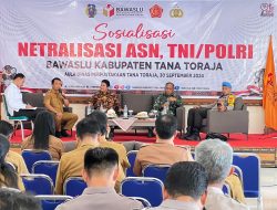 Mantan Ketua Bawaslu RI Beri Materi Netralitas ASN, TNI, dan Polri di Tator 