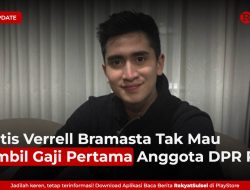 Artis Verrell Bramasta Tak Mau Ambil Gaji Pertama Anggota DPR RI