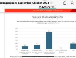 Survei Indikator: Pasangan Andi Asman-Andi Akmal Unggul Jauh di Pilkada Bone