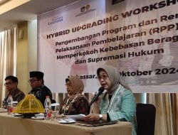 Direktur Diseminasi dan Penguatan HAM Buka Upgrading Workshop LKLB di Makassar