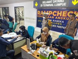 Sat Lantas Polres Parepare Laksakan Rampcheck Kendaraan Angkutan AKDP di Pekan Kedua Ops Zebra Pallawa 2024