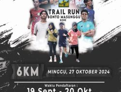 Trail Run 6K di Bonto Masunggu, Perkenalkan Wisata Alam Kampung Langit di Bone