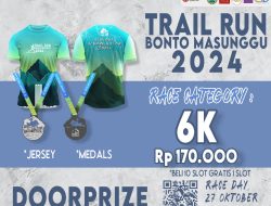 Trail Run 6K di Bonto Masunggu, Perkenalkan Wisata Alam Kampung Langit di Bone