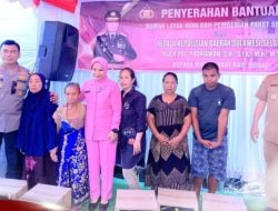 Wujud Kepedulian, Kapolda Sulsel Serahkan Bantuan Rumah Layak Huni dan Paket Sembako di Sidrap