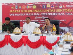 Polres Tana Toraja Gelar Rakor Lintas Sektoral Dalam Rangka Persiapan Pengamanan TPS di Pilkada Serentak 2024