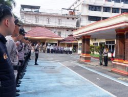 Kapolres Tana Toraja Pimpin Apel Pergeseran Pasukan Pengamanan TPS