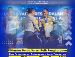 Polda Sulsel Raih Penghargaan atas Keberhasilan Implementasi Sistem Tilang Elektronik