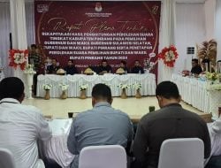 Rekapitulasi Tingkat Kabupaten Rampung, Pasangan Irwan Hamid-Sudirman Bungi Raih Suara Terbanyak di Pilkada Pinrang 2024