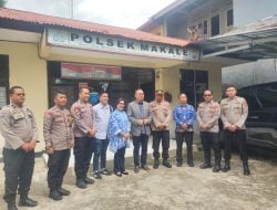 Polsek Makale Terima Kunjungan Anggota Komisi I DPR RI