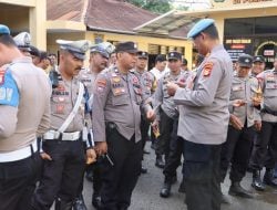 Sie Propam Polres Takalar Gelar Pemeriksaan dan Pengecekan Senpi Dinas Polri