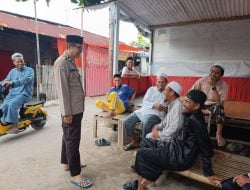 Bhabinkamtibmas Pulau Kodingareng Ajak Tokoh Masyarakat Perkuat Silaturahmi Pasca Pilkada