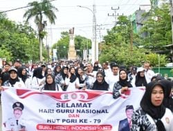 Jalan Sehat HUT PGRI di Sinjai Diikuti Ribuan Peserta