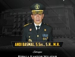 Andi Basmal Dilantik Menjadi Kepala Kantor Wilayah Kementerian Hukum Sulawesi Selatan