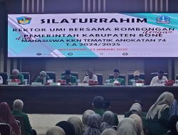 Rektor UMI Makassar Silaturahmi Dengan Pemkab Bone Sekaligus Kunjungi Mahasiswa KKN