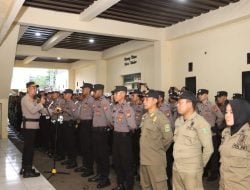 Polres Takalar Gelar Apel Pengamanan Malam Tahun Baru 2024-2025