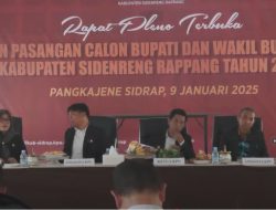 KPU Sidrap Tetapkan SAR-Kanaah Bupati Sidrap Terpilih Periode 2024-2029