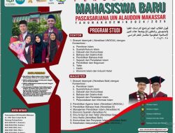 Pasca Sarjana UIN Alauddin Makassar Buka Pendaftaran Hingga 13 Januari 2025
