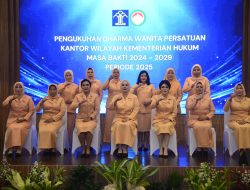 Syamsidar Andi Basmal Dikukuhkan Sebagai Ketua DWP Kanwil Kemenkum Sulsel, Siap Wujudkan Visi dan Misi Organisasi