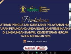 Pimti Kemenkumham Babel Ikuti Pelatihan Penguatan Pelayanan Hukum dan Peraturan Perundang-undangan