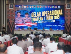 Kapolda Sulsel Pimpin Apel Gelar Operasional Triwulan I Tahun 2025 Polda Sulsel