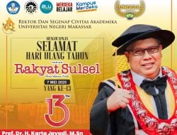 HUT Ke-13, Rektor UNM Puji Konsistensi Harian Rakyat Sulsel Suarakan Kepentingan Publik