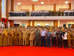 Perkuat Sinergi Ideologi Pancasila, Kakanwil Kemenkum Sulsel Hadiri Peringatan Hari Lahir Pancasila di Rujab Gubernur