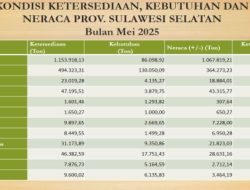 Ketersediaan Pangan Sulsel Cukup untuk Iduladha, Stok Beras Aman 384 Hari