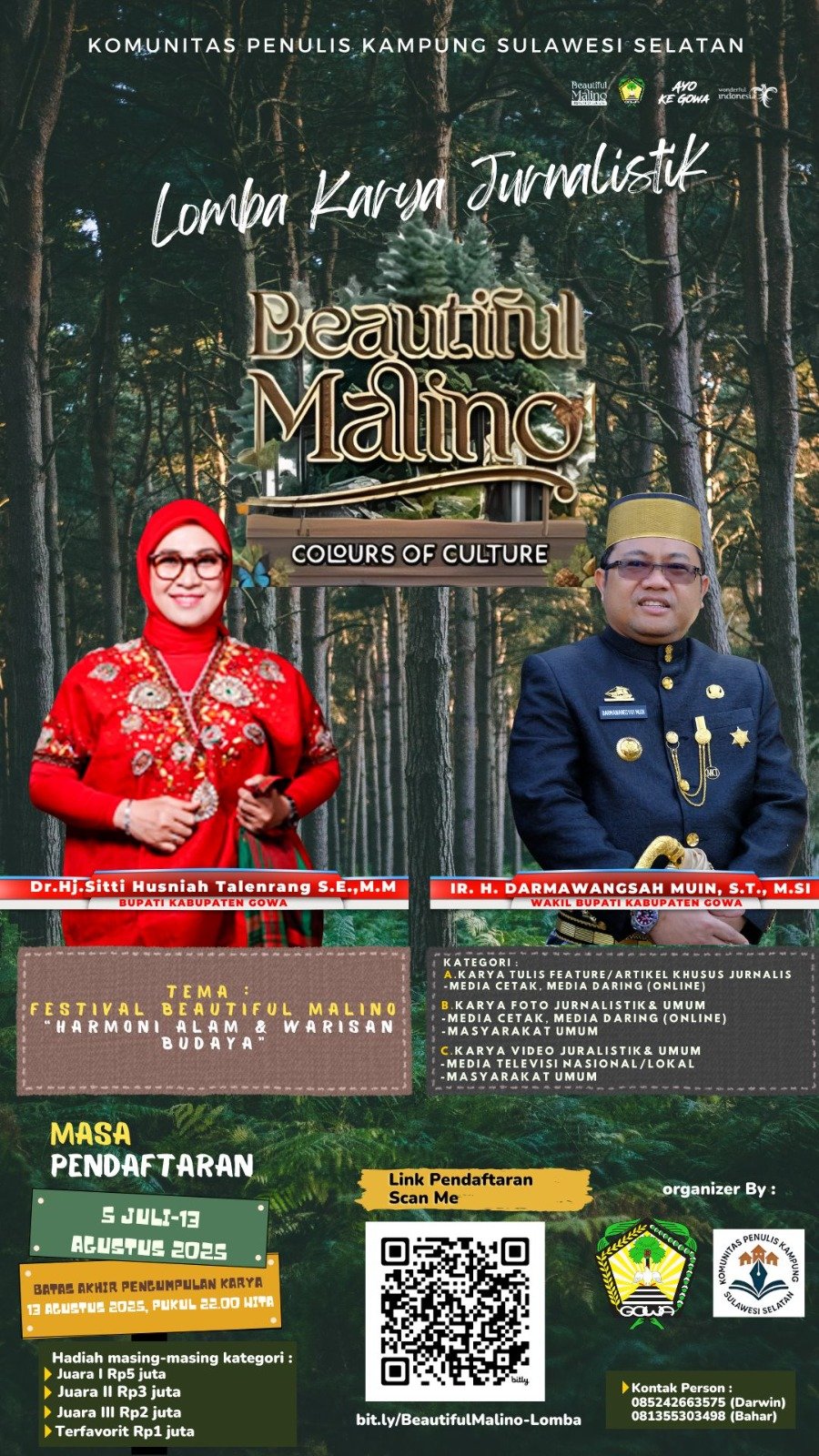 Festival Beautiful Malino 2025 Gelar Lomba Karya Tulis, Foto, dan Video: Total Hadiah Puluhan Juta Rupiah!