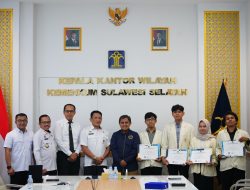 Kanwil Kemenkum Sulsel Berkolaborasi dengan Mahasiswa Universitas DIPA Ciptakan Aplikasi “Jelajah KI Sulsel”